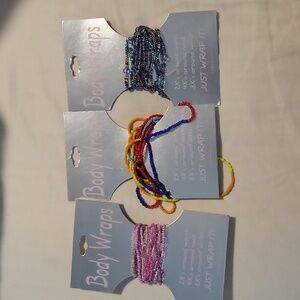 Womens beaded body wrap necklaces